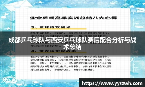 成都乒乓球队与西安乒乓球队赛后配合分析与战术总结